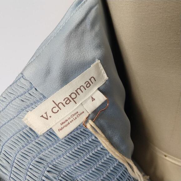 V. Chapman June Corset Wrap Tie Dress Size 4 NWT Kentucky Blue Strapless $415 - Picture 11 of 12